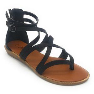 Crisscross Tulip Sandals